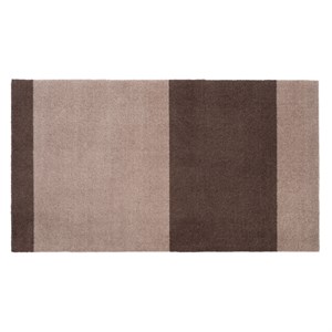 Tica Copenhagen - Smudsmåtte - Stripes Horizon - Sand/Brun - 67x120 cm