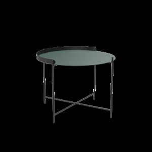 Houe - EDGE Tray table Ø62 - Pine green-black