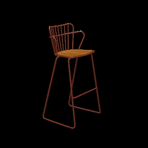 Houe - PAON Bar chair - Paprika. Seat