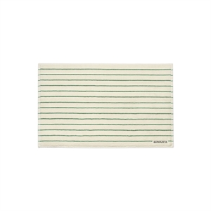 Bongusta - Naram - Bademåtte - Pure white & grass - 50 x 80 cm