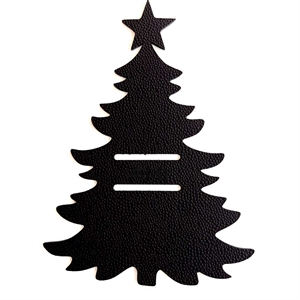 MiLLE W NORDISK DESIGN - Jul - Bestikholder til borddækning - Recycled læder - Sort