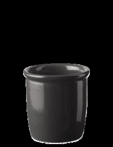 Knabstrup Keramik - syltekrukke 0.5 l. anthracite