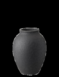 Knabstrup Keramik - vase H 12.5 cm black