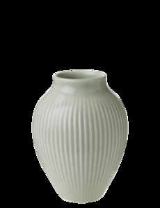 Knabstrup Keramik - vase H 12.5 cm ripple mint