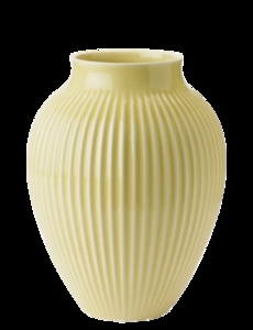 Knabstrup Keramik - vase H 27 cm ripple yellow