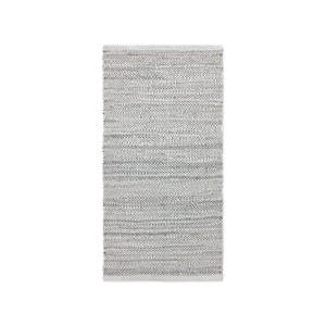 Rug Solid - Tæppe m. læder, light grey - 200x300 cm