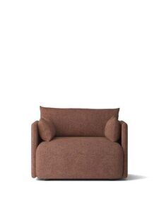 Audo Copenhagen - Offset Sofa, 1 Seater, Upholstered With PC0T, EU/US - CAL117 Foam, 08 (Bordeaux), Bouclé, Bouclé, Audo