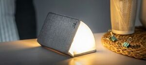 Gingko - LED Smart Fabric Booklight - Urban Grey - Mini 