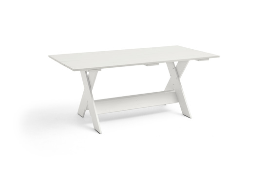Hay - Crate Dining Table-L180 x W89,5 x H74,5-White water-based lacquered pinewood