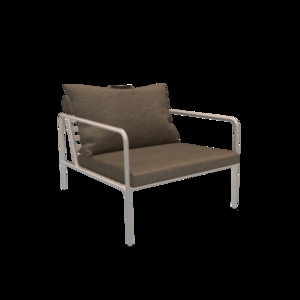 Houe - AVON Chair - Pude: Ash, Stellet: Muted Hvid