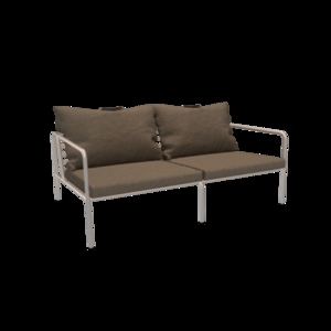 Houe - AVON 2 seater sofa - Pude: Ash, Stellet: Muted Hvid