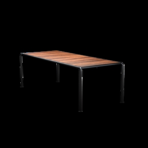 Houe - AVANTI Dining table, 222x98 cm - Bordplade: Thermo ash, Stellet : Sort
