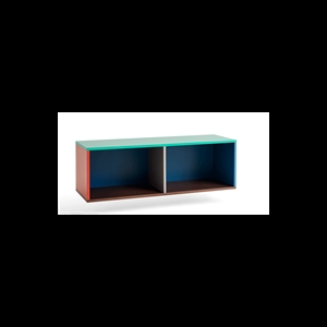 Hay - Reol til Væg - Colour Cabinet - Multi favet - Medium, B120 X D39 X H39 cm