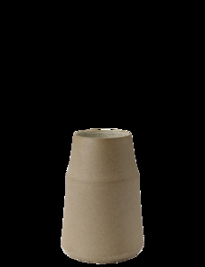 Knapstrup - Clay vase H 18 cm warm - Sand
