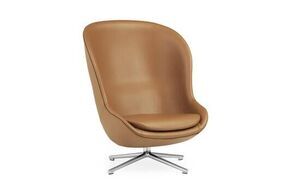Normann Copenhagen - Hyg Lounge Chair High Swivel Alu