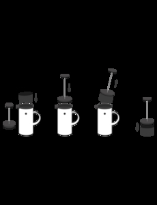 Stelton kaffeopsamler til EM77, stempelkande black