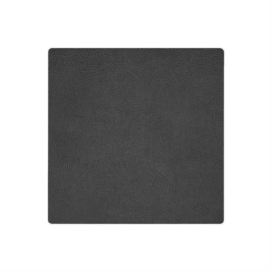 LindDNA - Dækkeserviet -  Table mat square - Hippo Black Antracite 28x28 cm