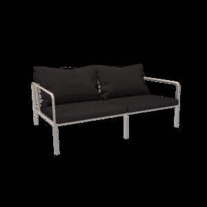 Houe - AVON 2 seater sofa - Pude: Slate, Stellet: Muted Hvid