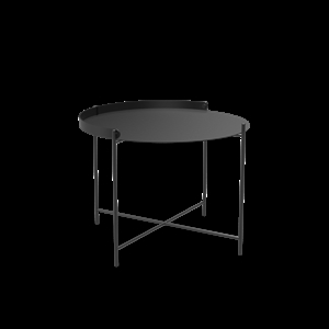 Houe - EDGE Tray table Ø62 - Black-black