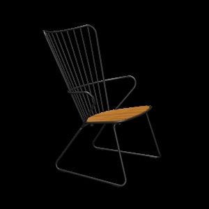 Houe - PAON Lounge chair - Black. Seat