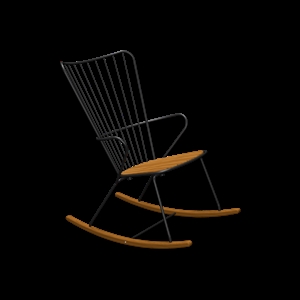 Houe - PAON Rocking chair - Black. Seat