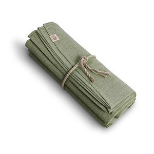 Lovely Linen - Classic dug - Salvia/Lysegrøn - Ø 200 cm