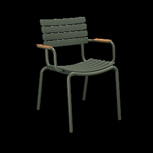 Houe - ReCLIPS Dining chair - Olive green. Armrest