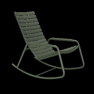 Houe - ReCLIPS Rocking chair - Olive green. Armrest