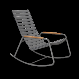 Houe - ReCLIPS Rocking chair - Dark grey. Armrest