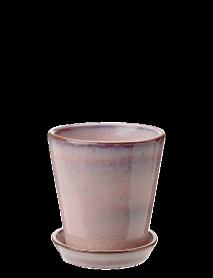 Knabstrup Keramik - urtepotteskjuler Ø 10.5 cm rose
