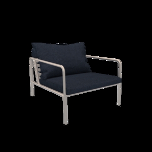 Houe - AVON Chair - Pude: Sky, Stellet: Muted Hvid