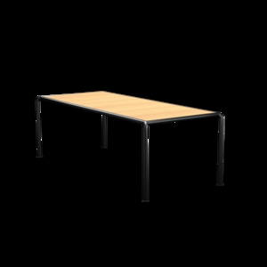 Houe - AVANTI Dining table, 222x98 cm  - Bordplade: Pine, Stellet: Sort