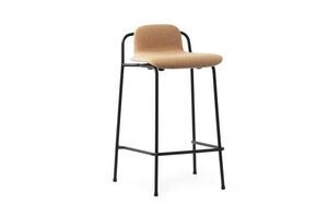 Normann Copenhagen - Studio Barstool 65 cm Full Upholstery Black Steel