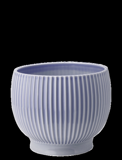 Knabstrup Keramik - urtepotteskjuler Ø 18 cm ripple lavender