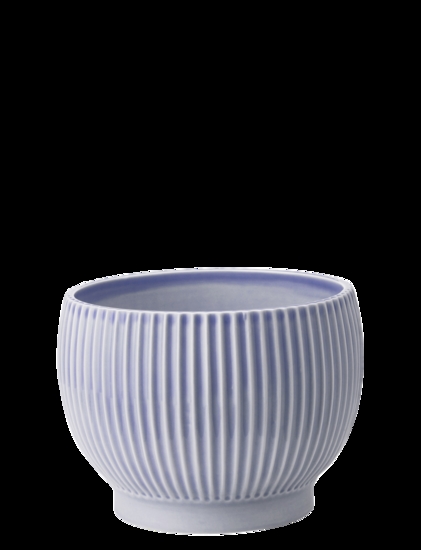 Knabstrup Keramik - urtepotteskjuler Ø 16 cm ripple lavender