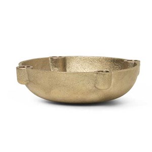 Ferm Living - Bowl Candle holder, messing