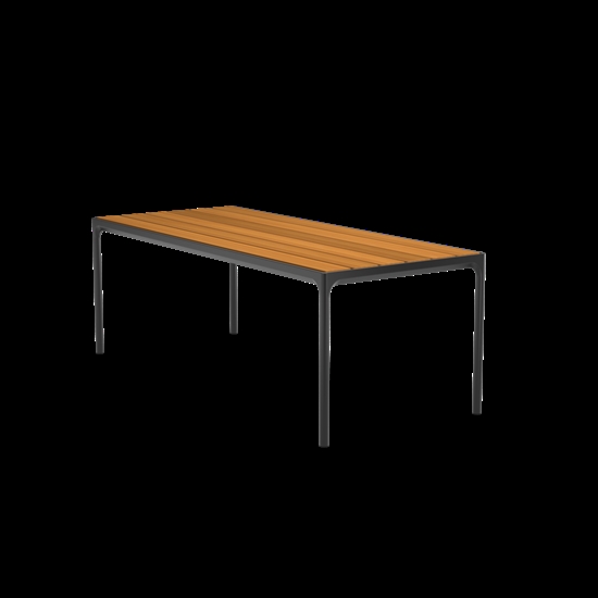 Houe - FOUR Table. 210x90 cm - Bamboo. Frame
