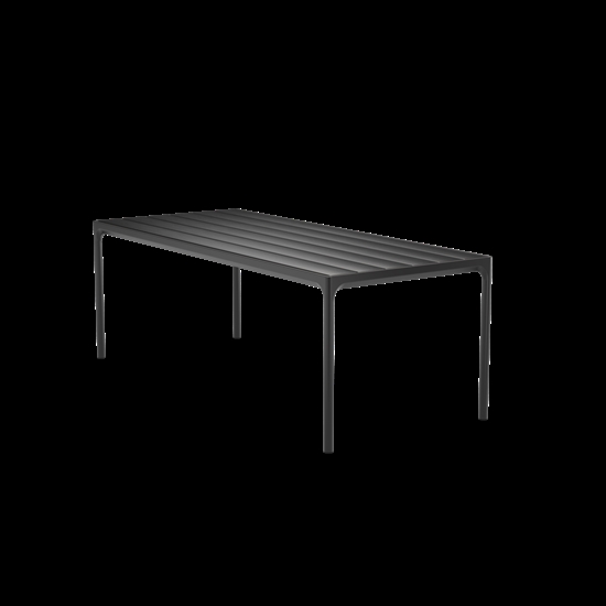 Houe - FOUR Table. 210x90 cm - Black. Frame