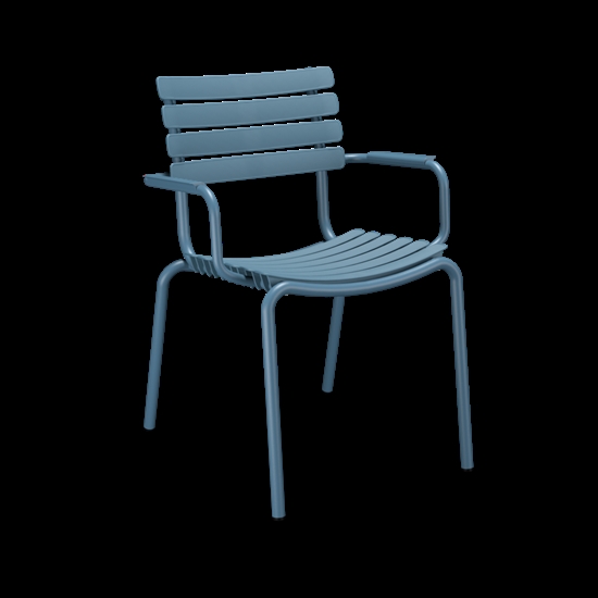 Houe - ReCLIPS Dining chair - Sky blue. Armrest