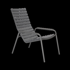 Houe - ReCLIPS Lounge chair - Dark grey. Armrest