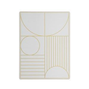 Image of Ferm Living dækkeserviet - Outline dinner mat i off-white