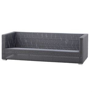 Image of Cane-line - Chester 3 pers. lounge sofa - Graphite