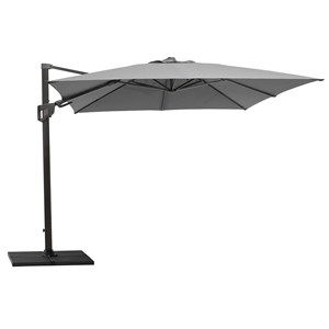 Image of Cane-line - Parasol - Hyde luxe tilt, 3x3 m. inkl. fod - Antracit