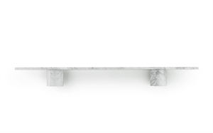 Normann Copenhagen - Sten Hylde - 120 cm - hvid marmor