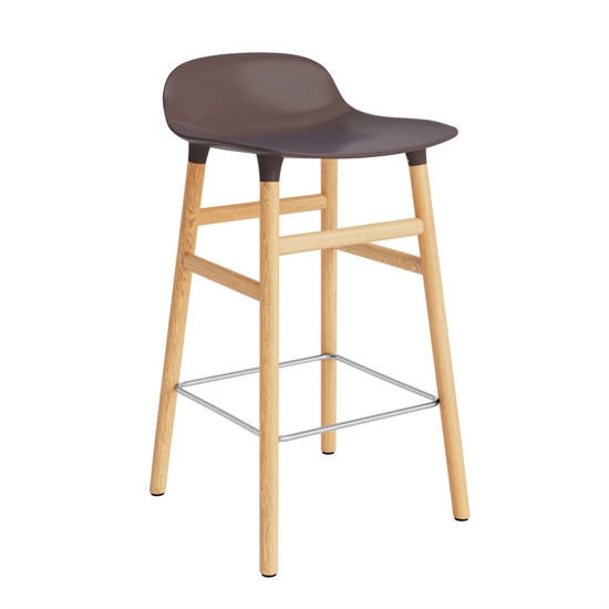 Normann Copenhagen - Form Barstool 65 cm - Brun/Eg