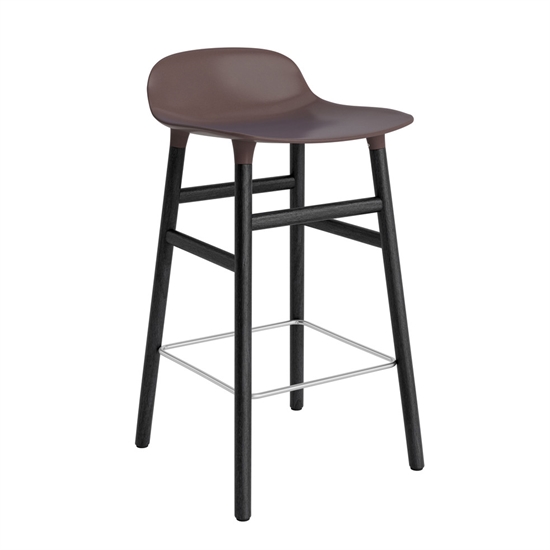 Normann Copenhagen - Form Barstool 65 cm - Brun/Sort eg