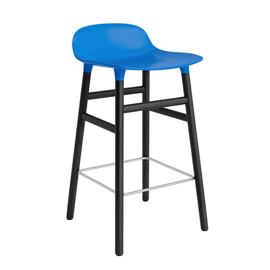 Normann Copenhagen - Form Barstool 65 cm - Blå/Sort eg