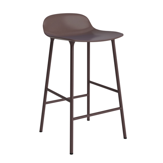 Normann Copenhagen - Form Barstool 65 cm - Brun/Stål