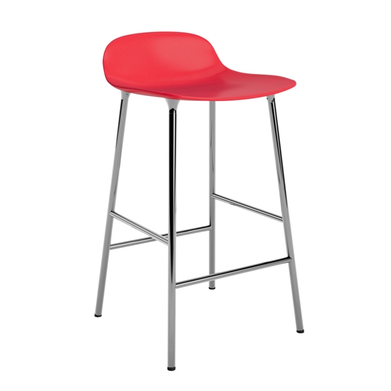 Normann Copenhagen - Form Barstool 65 cm - Rød/krom