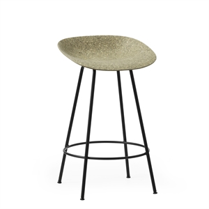 Normann Copenhagen - Barstol - Mat Chair - Seaweed - Sort/Stål